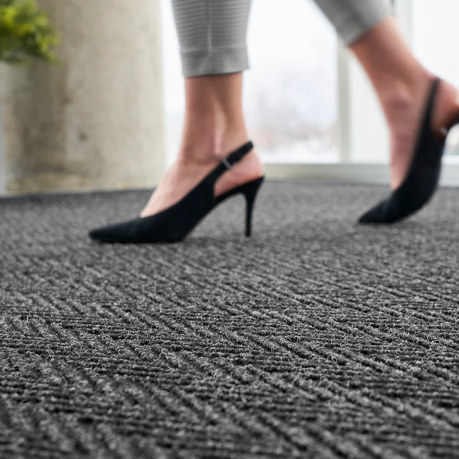 Chevron Extra Kalın Nem Alıcı XL Kapı Önü Paspası