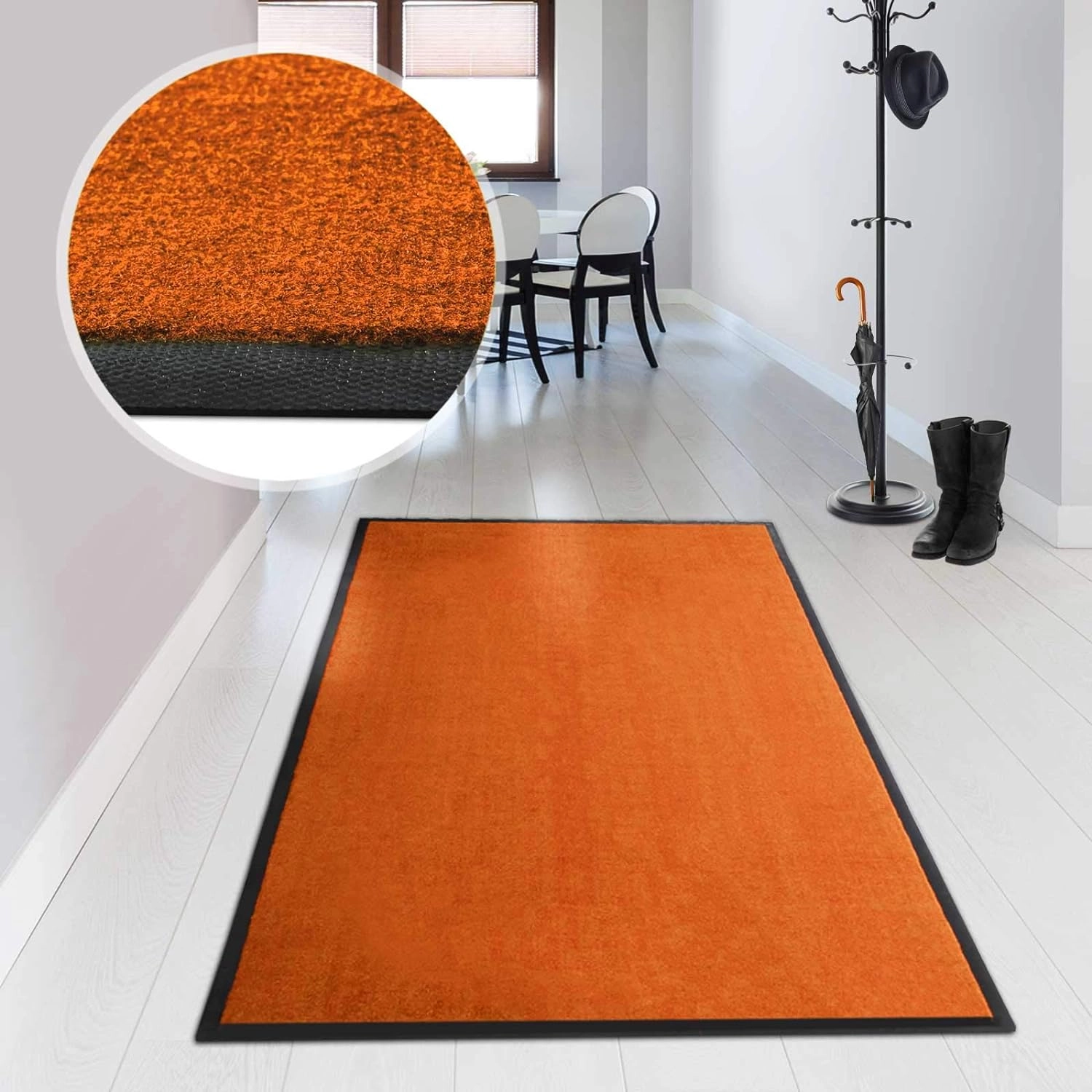 Conti Kapı Paspas Turuncu İç Mekan Yıkanabilir Kir tutucu Kapı önü Paspası