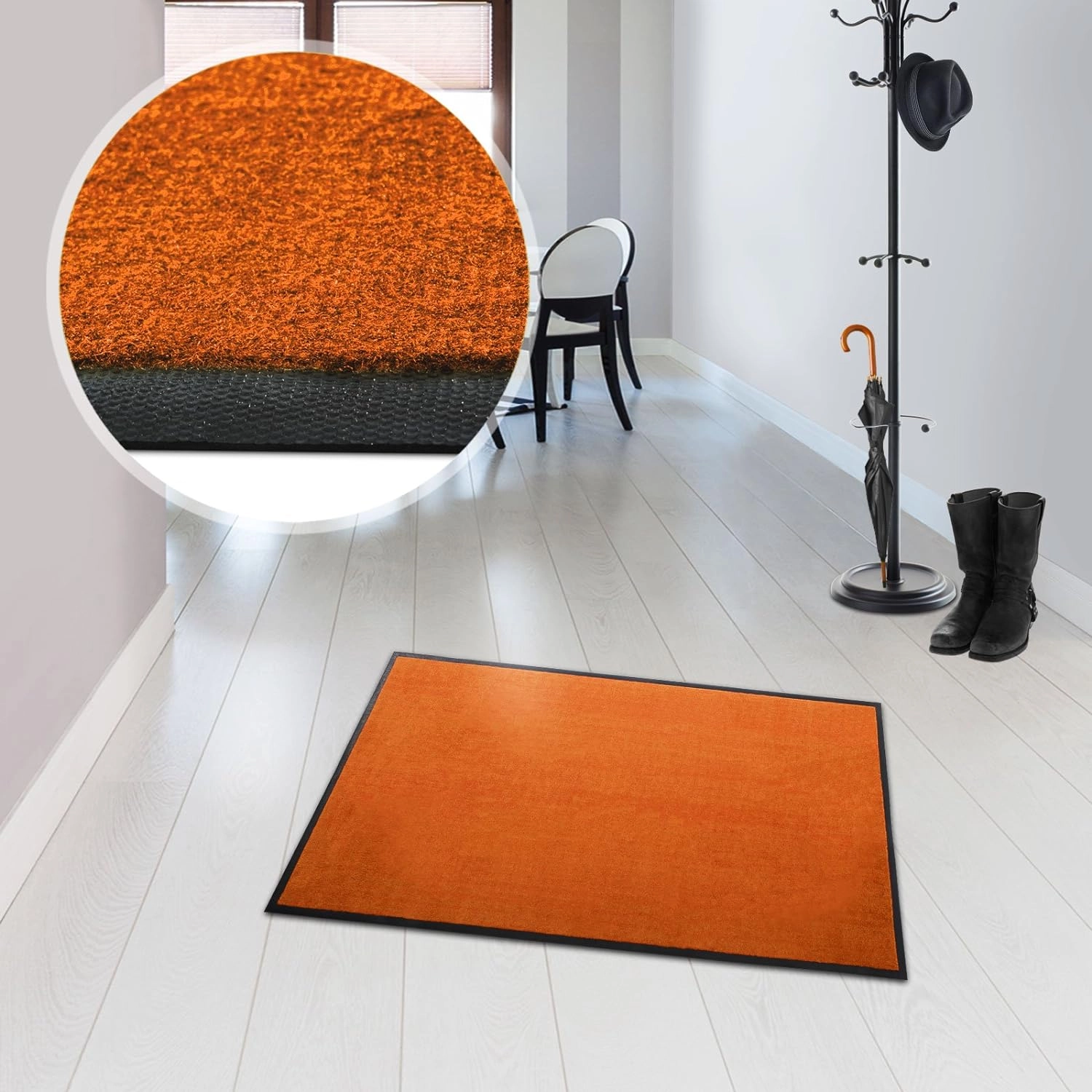 Conti Kapı Paspas Turuncu İç Mekan Yıkanabilir Kir tutucu Kapı önü Paspası