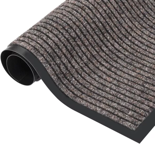 Matte Kir ve Nem Alıcı Kapı Önü Paspası Kahverengi