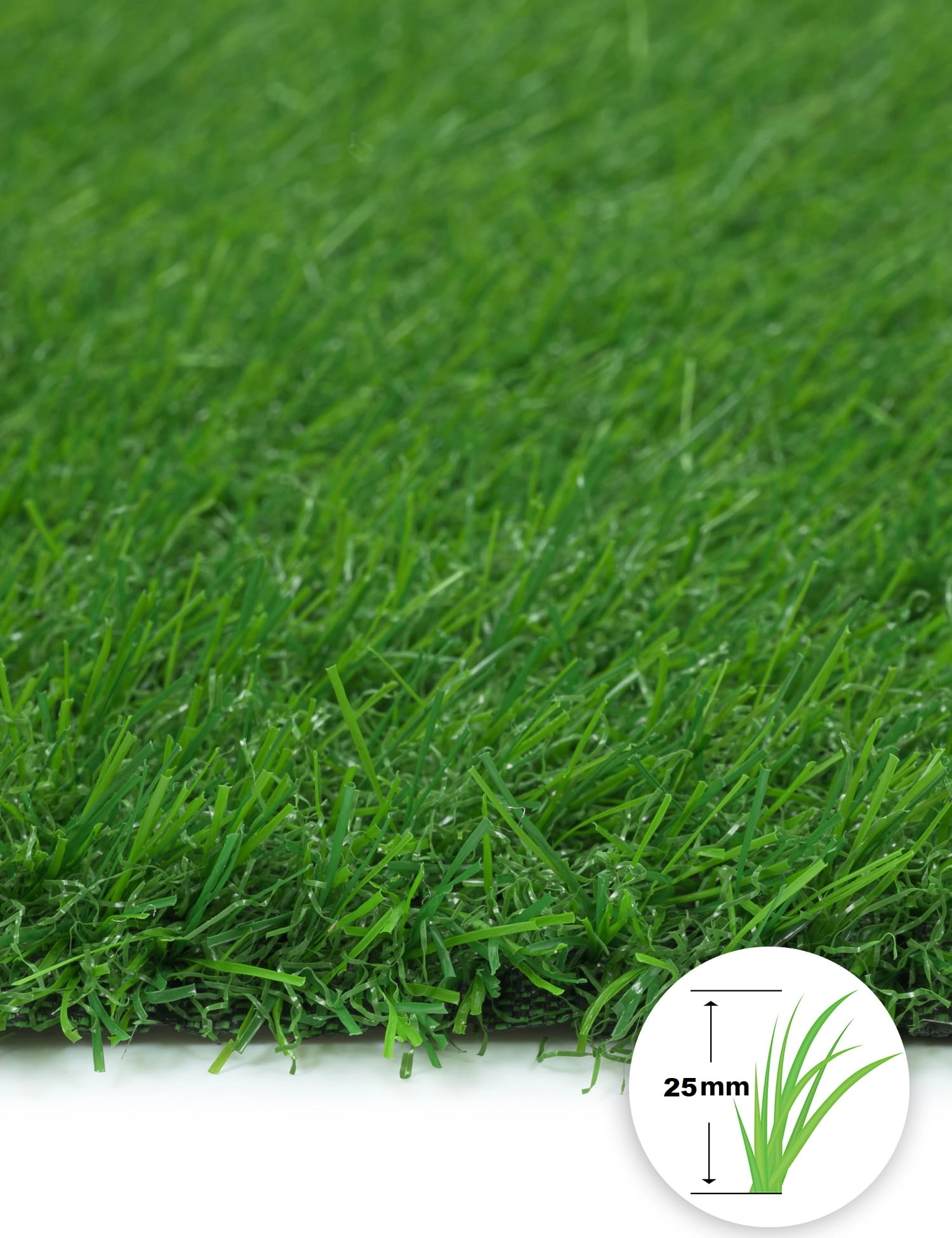 25 mm Wiese Sentetik Suni Çim Halı Bahçe,Balkon, Oyun Alanı İçin
